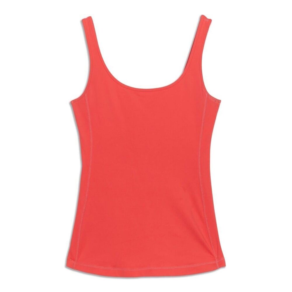 Lululemon Tank, Workout Yoga, Size 4, Bright Neon Orange, EUC!